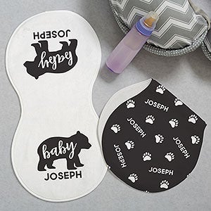 Baby Bear Personalized Burp Cloths - Set of 2 - 29114-B