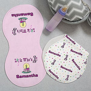 Birthday Kid Personalized Burp Cloths - Set of 2 - 29124-B