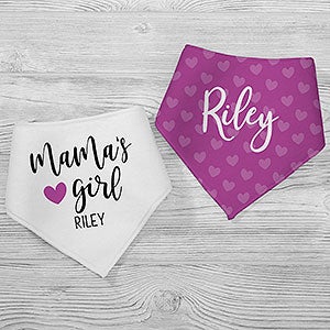 Mama's Girl Personalized Bandana Bibs- Set of 2 - 29136-BB