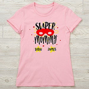 Mommy is My Super Hero Personalized Next Level™ Ladies Fitted Tee - 29140-NL