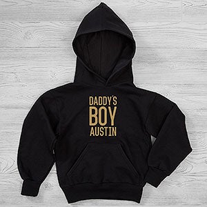 Daddy's Boy Personalized Hanes® Kids Hooded Sweatshirt - 29141-YHS