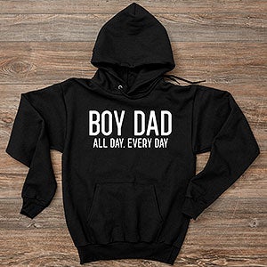 Boy Dad Personalized Hanes® Adult Hooded Sweatshirt - 29142-BHS