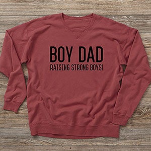Boy Dad Personalized Hanes® Adult ComfortWash™ Sweatshirt - 29142-CWS