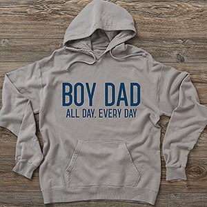 Boy Dad Personalized Hanes® Adult ComfortWash™ Hoodie - 29142-CWHS