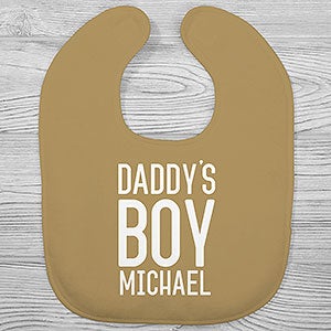 Daddy's Boy Personalized Baby Bib - 29145-B