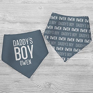 Daddy's Boy Personalized Bandana Bibs- Set of 2 - 29145-BB