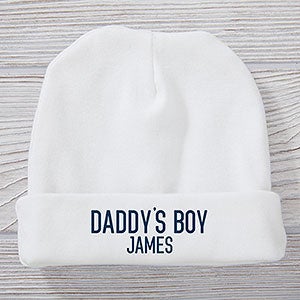 Daddy's Boy Personalized Baby Hat - 29147
