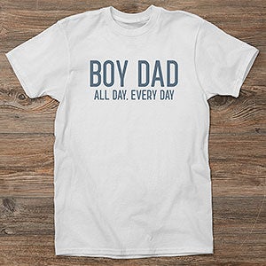 Boy Dad Personalized Hanes® Adult T-Shirt - 29148-AT