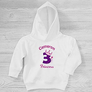 Birthday Princess Personalized Toddler Hooded Sweatshirt - 29154-CTHS