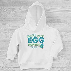 Easter Egg Hunter Personalized Toddler Hooded Sweatshirt - 29189-CTHS