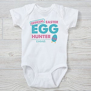 Easter Egg Hunter Personalized Baby Bodysuit - 29190-CBB