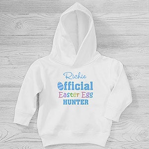 Official Egg Hunter Personalized Easter Toddler Hooded Sweatshirt - 29199-CTHS
