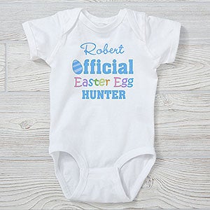 Official Egg Hunter Personalized Easter Baby Bodysuit - 29200-CBB