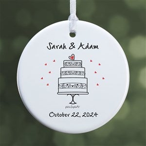 Wedding Celebration philoSophies® Personalized Ornament- 2.85 Glossy - 1 Sided - 29210-1