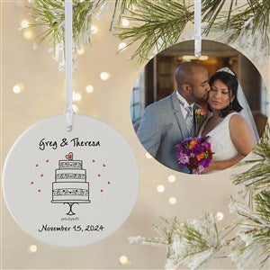 Wedding Celebration philoSophies® Personalized Ornament- 3.75 Matte - 2 Sided - 29210-2L