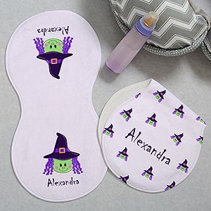 Good Lil Witch Personalized Burp Cloths - Set of 2 - 29236-B