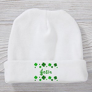 Lucky Clover Personalized Baby Hat - 29276-H