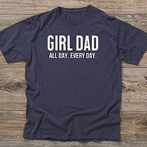 Girl Dad Personalized Hanes Adult ComfortWash T-Shirt - 29283-CWT