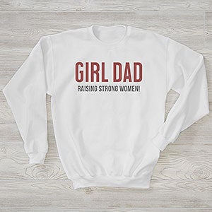 Girl Dad Personalized Hanes Adult Crewneck Sweatshirt - 29284-WS