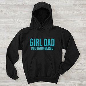 Girl Dad Personalized Hanes Adult Hooded Sweatshirt - 29284-BHS