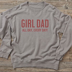 Girl Dad Personalized Hanes Adult ComfortWash Sweatshirt - 29284-CWS