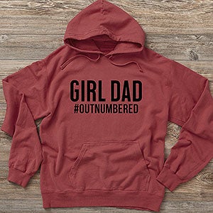 Girl Dad Personalized Hanes® Adult ComfortWash™ Hoodie - 29284-CWHS