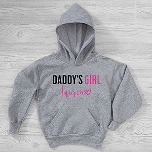 Daddys Girl Personalized Hanes Kids Sweatshirt - 29286-YHS