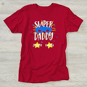 Daddy Is My Super Hero Personalized Hanes® Adult T-Shirt - 29313-AT
