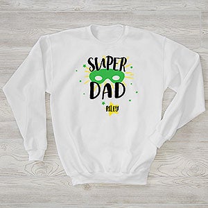 Daddy Is My Super Hero Personalized Hanes® Adult Crewneck Sweatshirt - 29314-WS