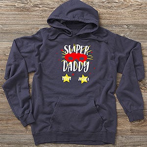 Daddy Is My Super Hero Personalized Hanes® Adult ComfortWash™ Hoodie - 29314-CWHS
