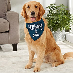 Personalized Baseball Jersey Dog Bandana - Medium