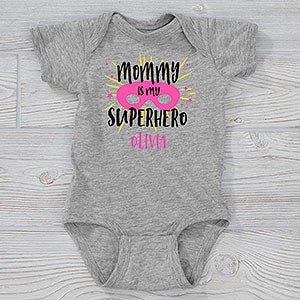 Who Is Your Super Hero Personalized Baby Bodysuit - 29322-CBB