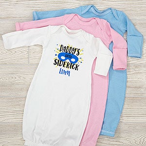 Who Is Your Super Hero Personalized Baby Gown - 29322-G