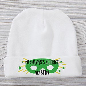 Who Is Your Super Hero Personalized Baby Hat - 29326