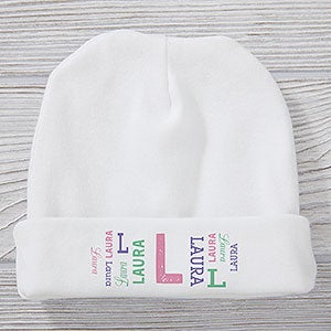 Repeating Name Personalized Baby Hat - 29341-H