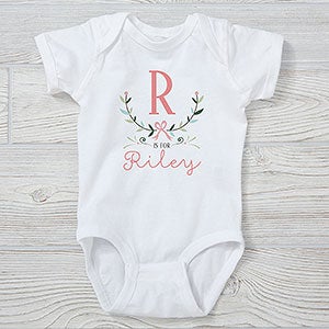 Girly Chic Personalized Baby Bodysuit - 29344-CBB