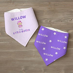 Sister Character Personalized Bandana Bib Set - 29380-BB