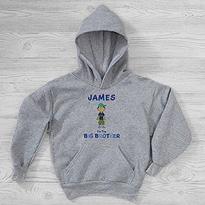 Brother Character Personalized Hanes Kids Hooded Sweatshirt - 29383-YHS
