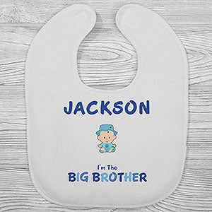 Brother Character Personalized Baby Bib - 29385-B