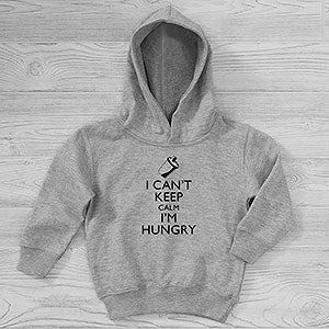 Keep Calm Personalized Toddler Hooded Sweatshirt - 29491-CTHS