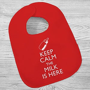 Keep Calm Personalized Baby Bib - 29493-B