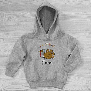 I'm Stuffed Personalized Thanksgiving Toddler Hooded Sweatshirt - 29544-CTHS