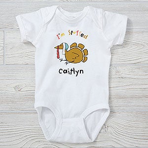I'm Stuffed Personalized Thanksgiving Baby Bodysuit - 29545-CBB