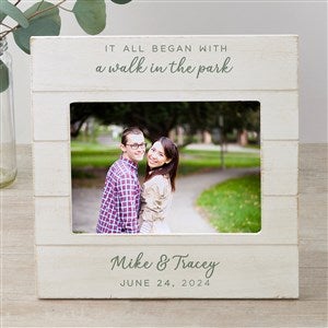 It All Began With... Personalized Shiplap Picture Frame 5x7 Horizontal - 29579-5x7H