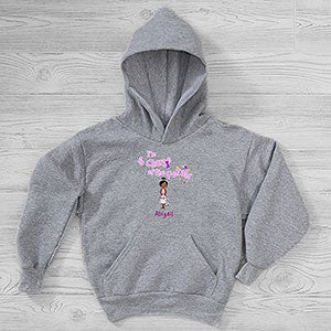 Our Flower Girl Personalized Hanes Kids Hooded Sweatshirts - 29584-YHS