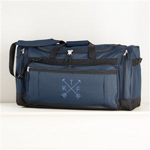 Monogram Arrows Embroidered Duffel Bag - Navy - 29601-NY