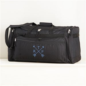 Monogram Arrows Embroidered Duffel Bag - Black - 29601