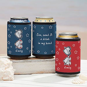 Patriotic Sunnies philoSophies® Personalized Can  Bottle Wrap - 29613