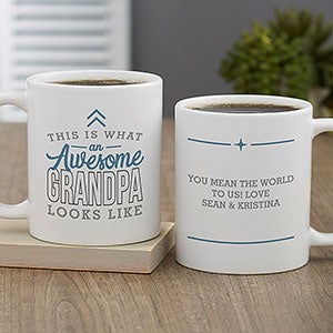 This Is What an Awesome Looks Like Personalized Coffee Mug 11 oz White - 29614-S