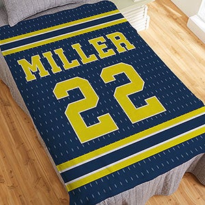 Sports Jersey Personalized 50x60 Plush Fleece Blanket - 29659-F